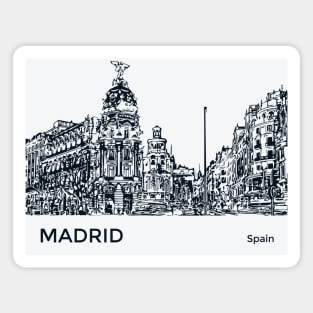 Madrid Spain Magnet